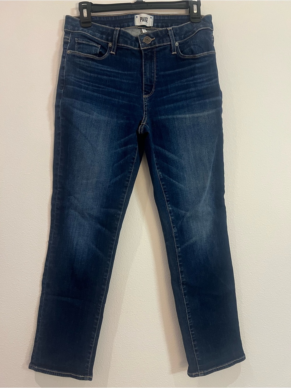 PAIGE Women's Skinny Leg Jeans in Dark Indigo Blue